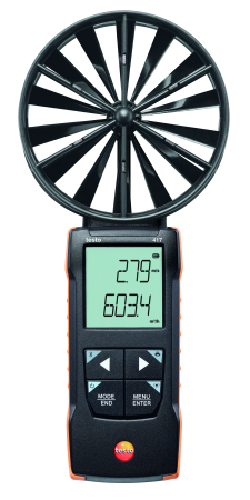 Flügelrad Anemometer mit App-Anbindung