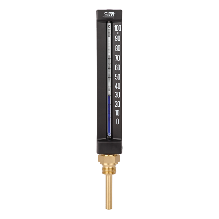 SIKA Thermometer HKL-Ausführung 110mm Gerade Kunststoff Schwarz